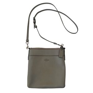 Crossbody slim coach purse gray